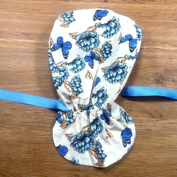 NWOT 10 Scrub Caps Bundle 5 ponytail style + 5 euro style, surgical caps - Picture 4 of 16